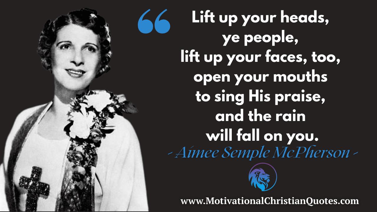 Aimee Semple McPherson Motivational Christian Quotes